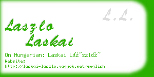 laszlo laskai business card